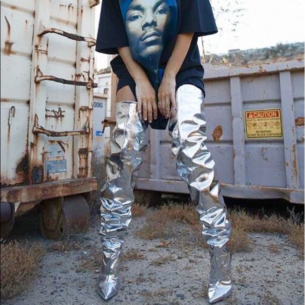 ✨Mirrored party boots OTK - Picture 3 of 4